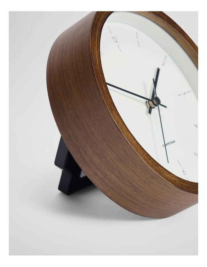 Della Clock in Walnut image 2