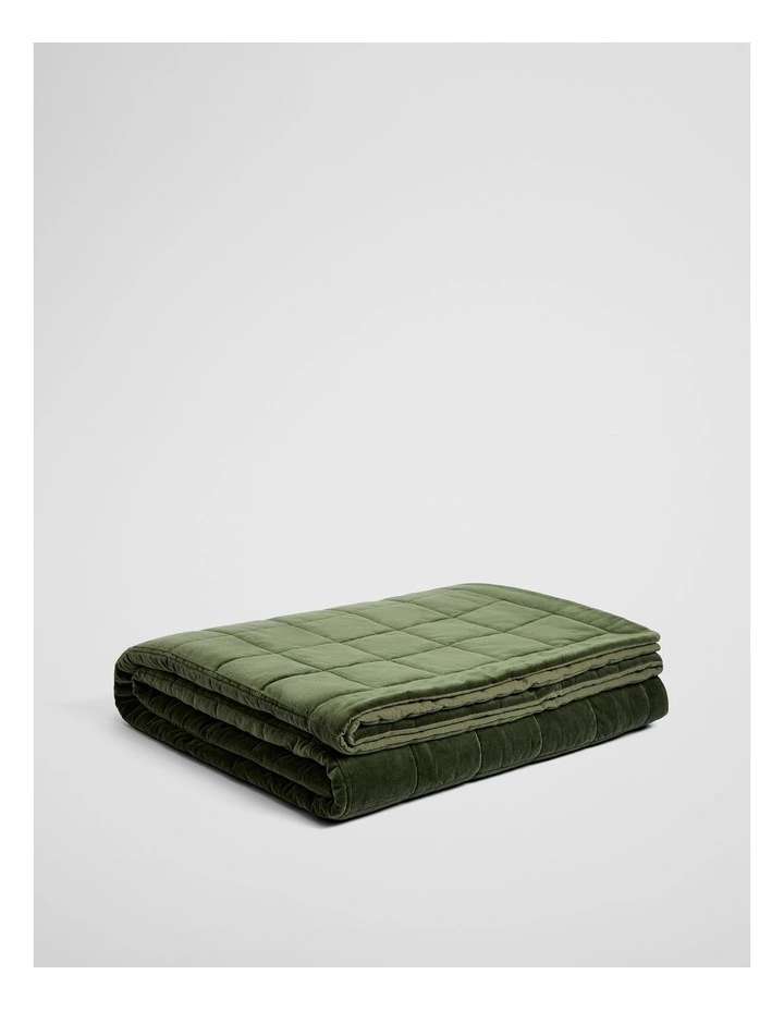 Elm Bed Cover in Dark Olive image 1