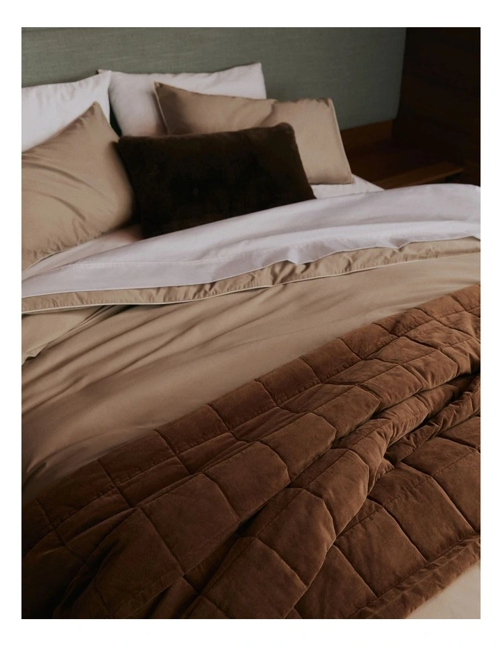 Elm Bed Cover in Umber image 2