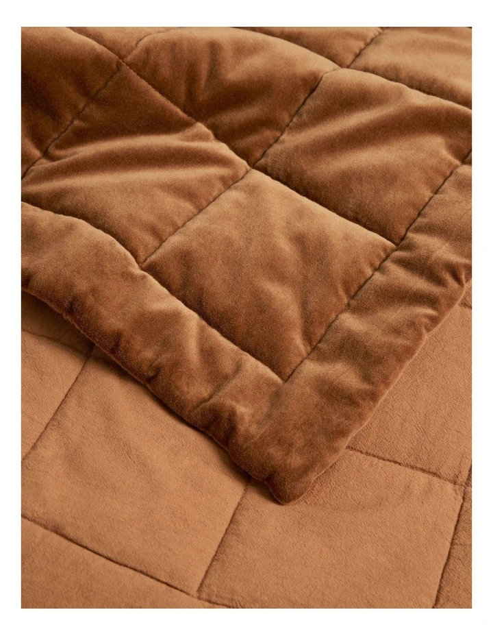 Elm Bed Cover in Umber image 3