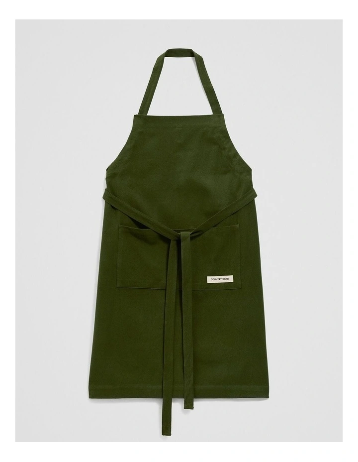 Bruny Apron in Dark Olive image 1