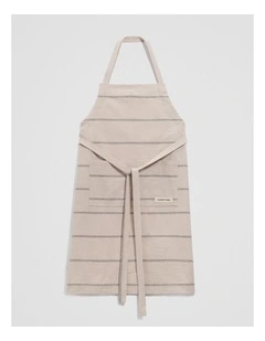Bruny Apron in Natural Stripe
