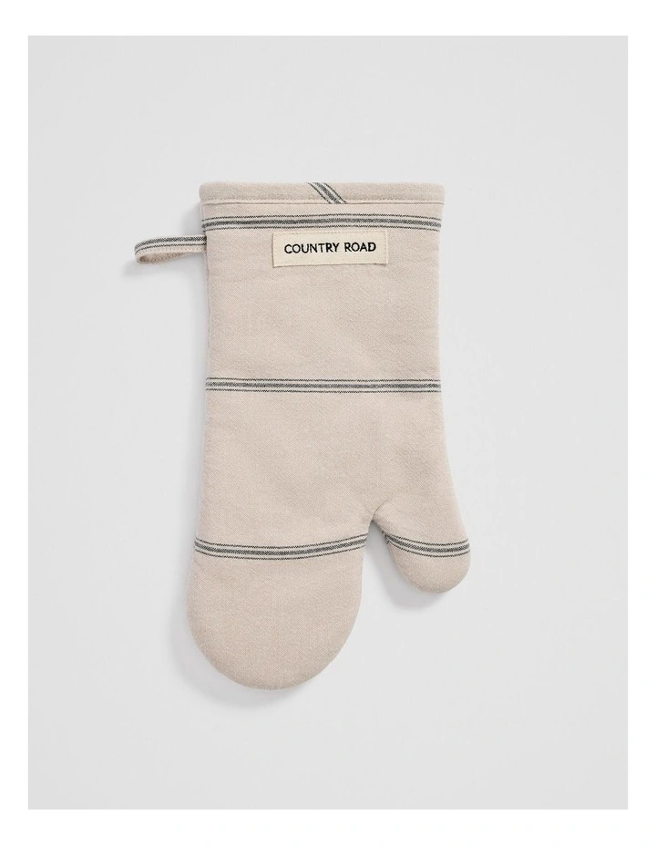 Bruny Oven Mitt in Natural Stripe image 1