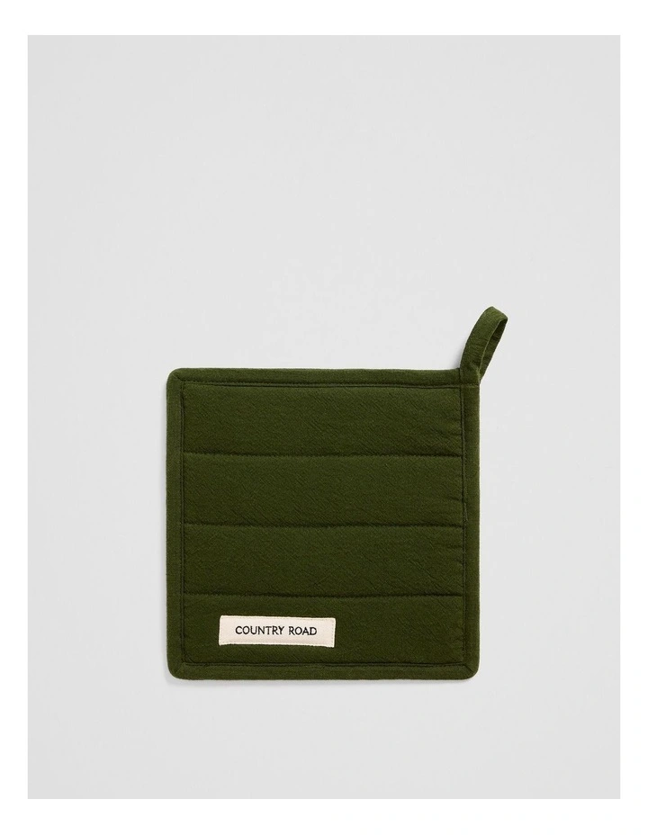 Bruny Pot Holder in Dark Olive image 1