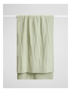 Minette Australian Wool Throw in Acacia