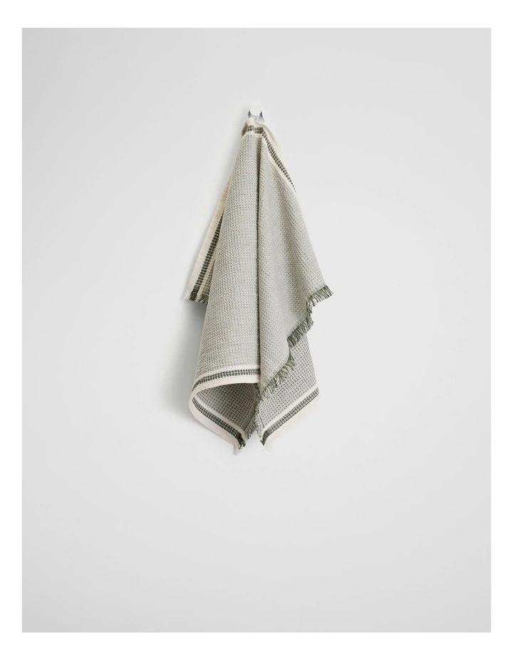 Allonah Australian Cotton Hand Towel in Dark Olive image 1