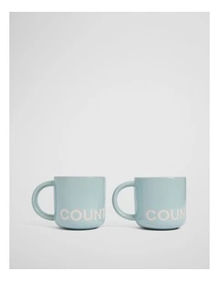 Demm Mug Set Of 2 in Ripple