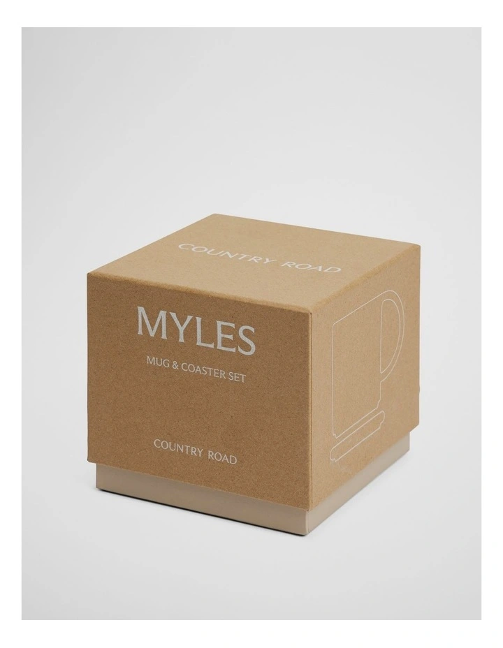 Myles Mug & Coaster Set in Sand image 4