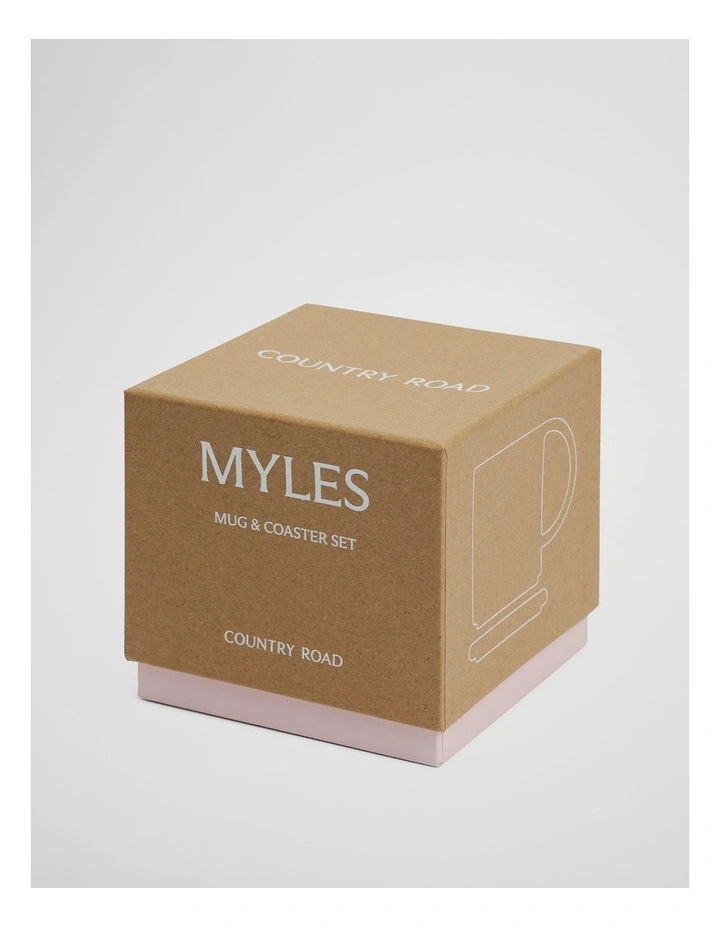 Myles Mug & Coaster Set in Bud image 4