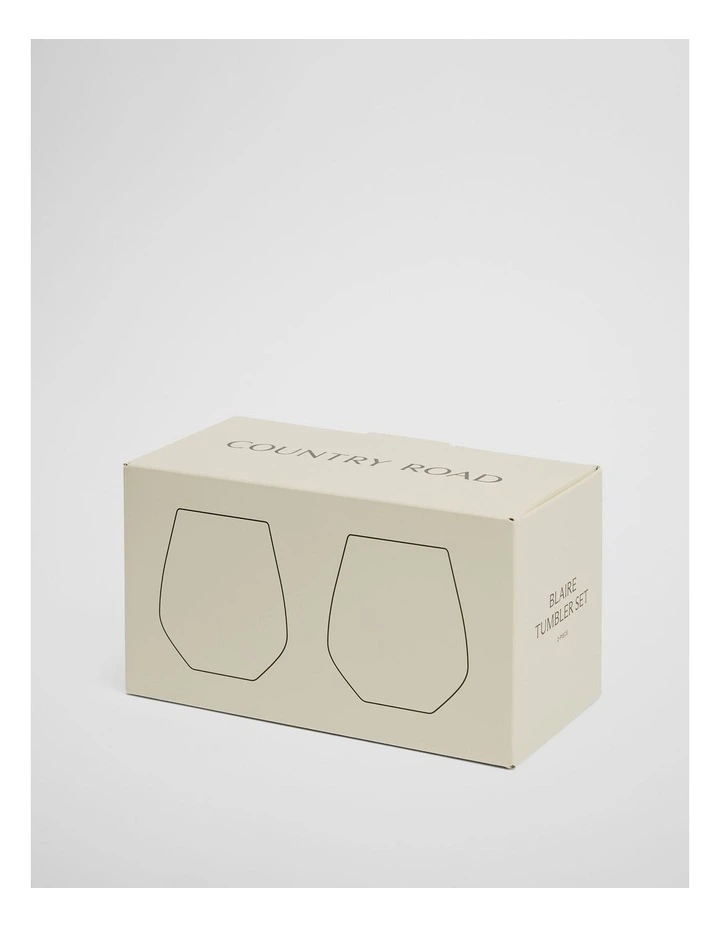 Blaire Tumbler Set Of 2 in Clear image 3