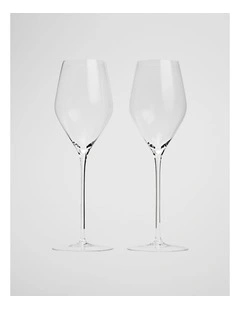 Blaire Flute Set Of 2 in Clear