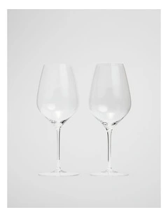 Blaire White Wine Set Of 2 in Clear