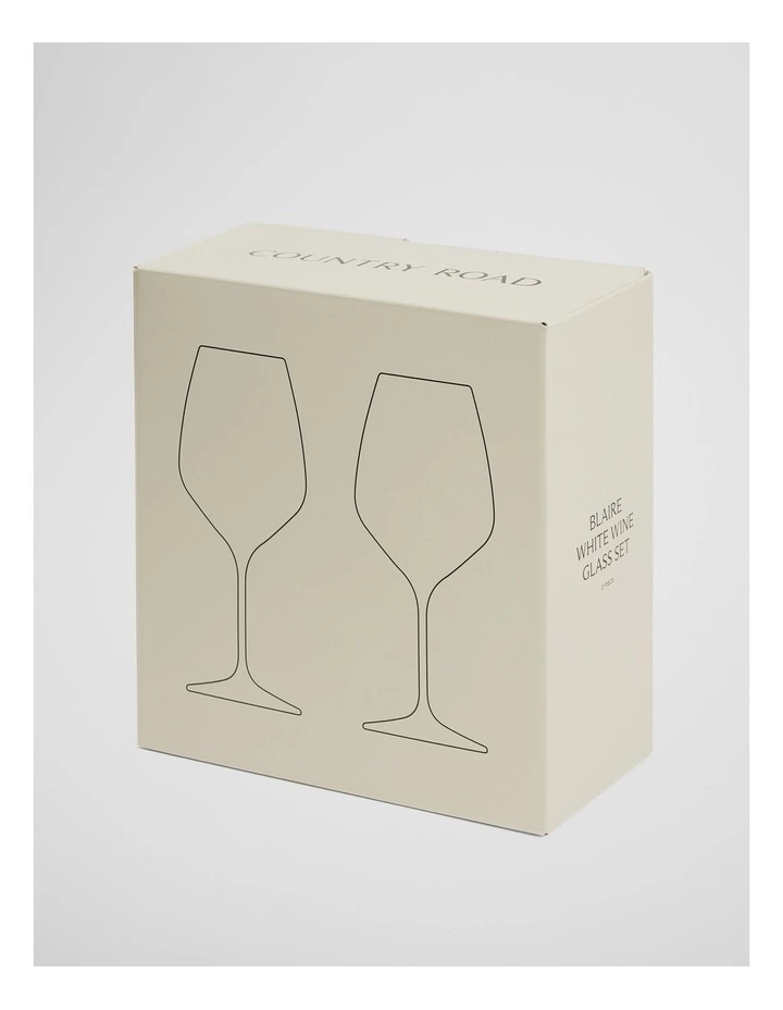 Blaire White Wine Set Of 2 in Clear image 3