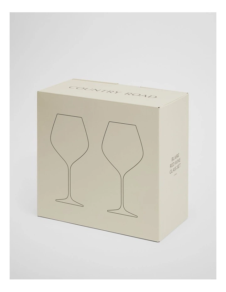 Blaire Red Wine Set Of 2 in Clear image 3