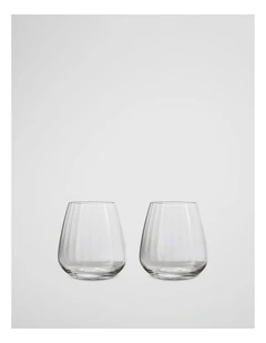 Viola Tumbler Set Of 2 in Clear