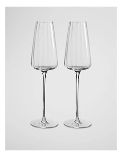 Viola Flute Set Of 2 in Clear