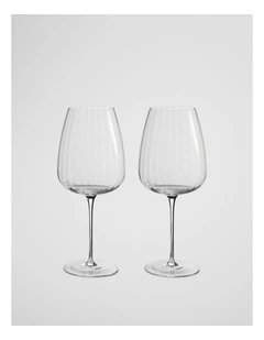Viola Red Wine Set Of 2 in Clear
