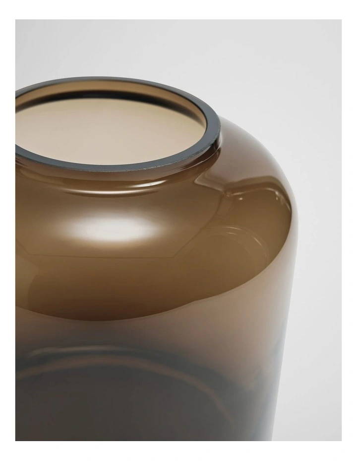 Dom Medium Glass Vase in Nutmeg image 2