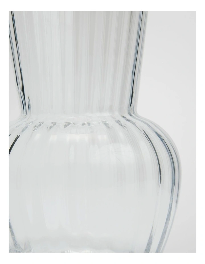 Vicki Medium Glass Vase in Clear image 3