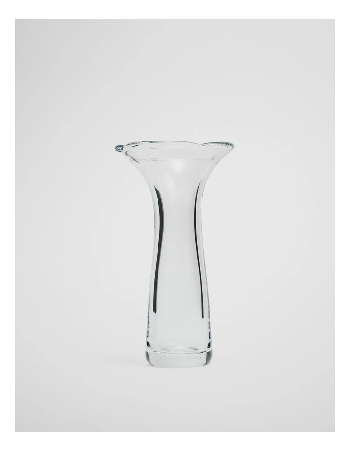 Olinda Small Glass Vase in Clear image 1