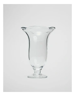 Ana Large Glass Vase in Clear