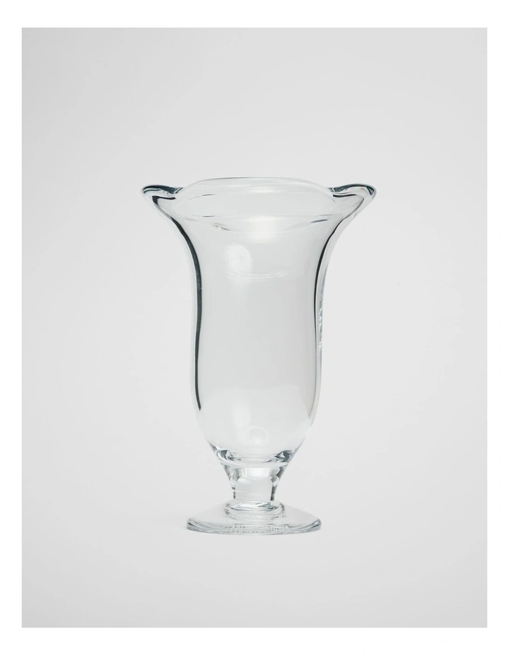 Ana Large Glass Vase in Clear image 1