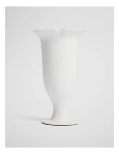 Ana Large Plant Vase in Snow