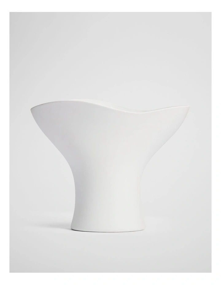 Pela Large Plant Vase in Snow image 1
