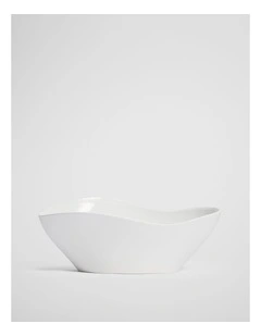 Pela Porcelain Decoration Bowl in Snow