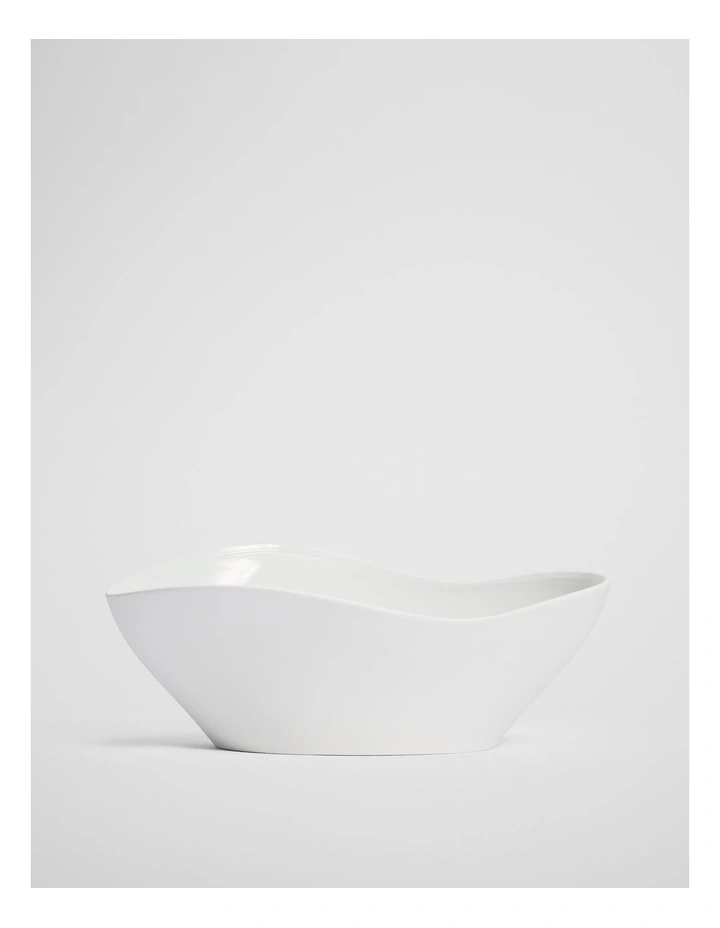 Pela Porcelain Decoration Bowl in Snow image 1