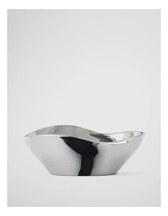 Pela Metallic Decoration Bowl in Silver