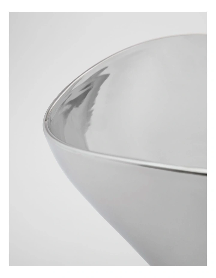 Pela Metallic Decoration Bowl in Silver image 4