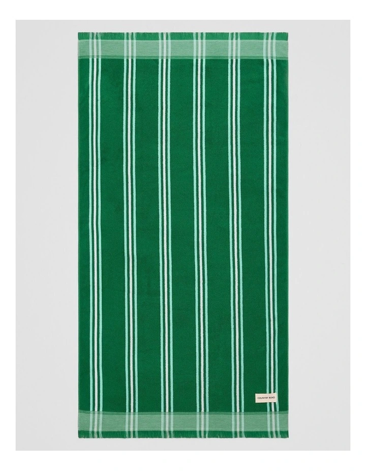 Ebb Beach Towel Towel in Verdant image 1