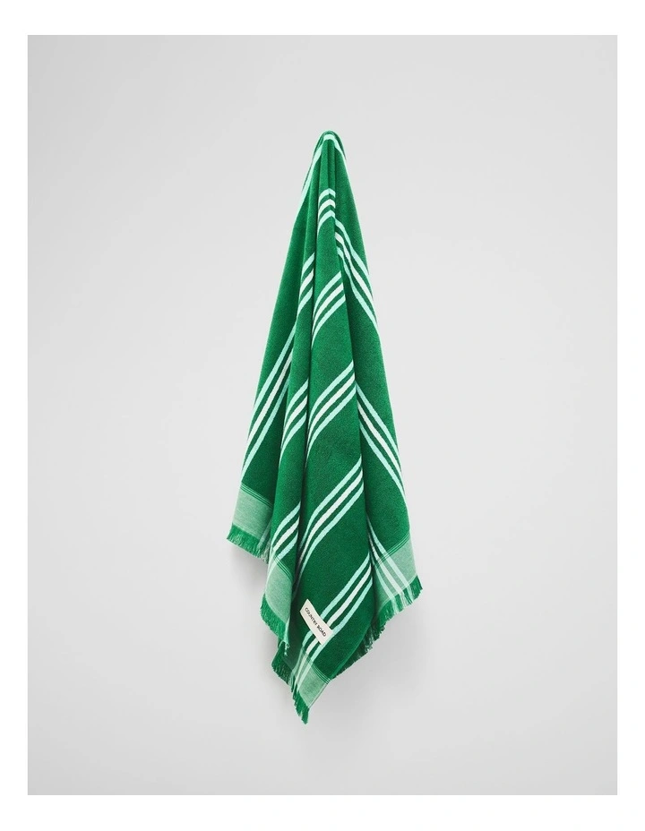 Ebb Beach Towel Towel in Verdant image 3