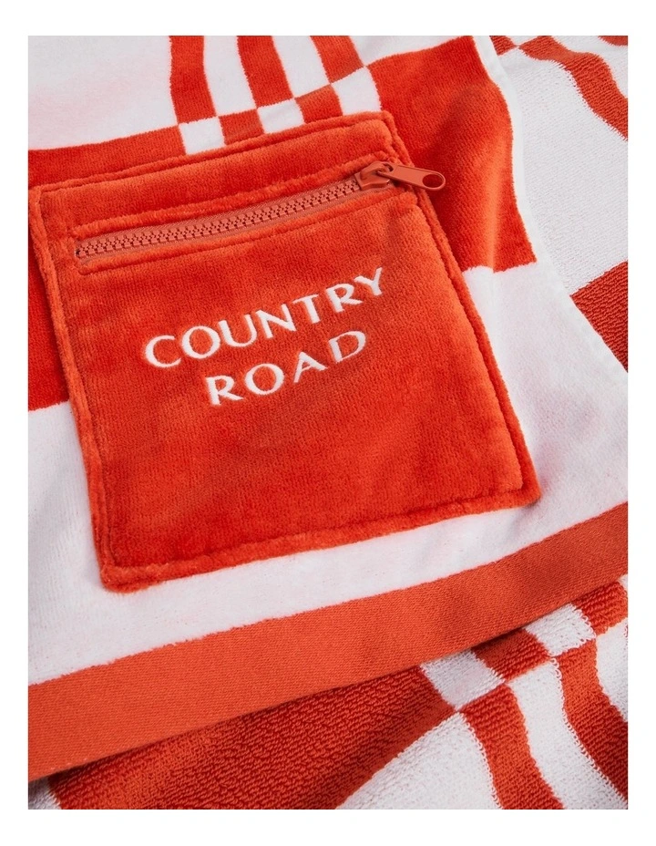 Eyre Australian Cotton Beach Towel in Auburn image 2