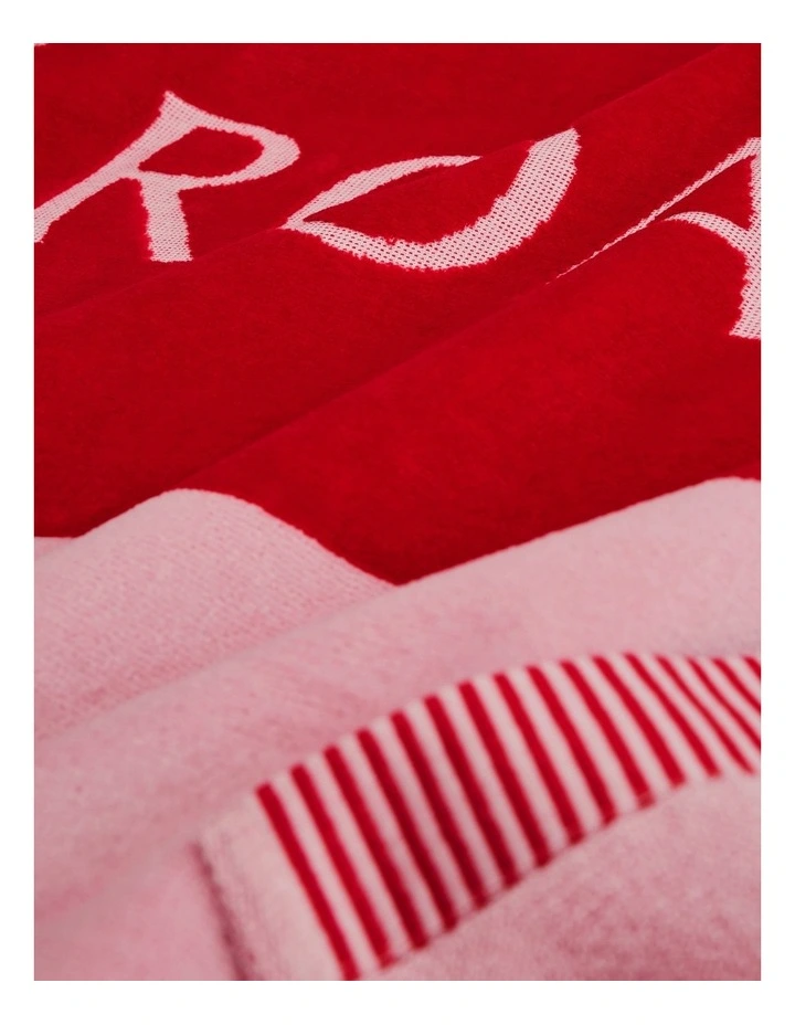 Haven Beach Towel Towel in Ruby image 2