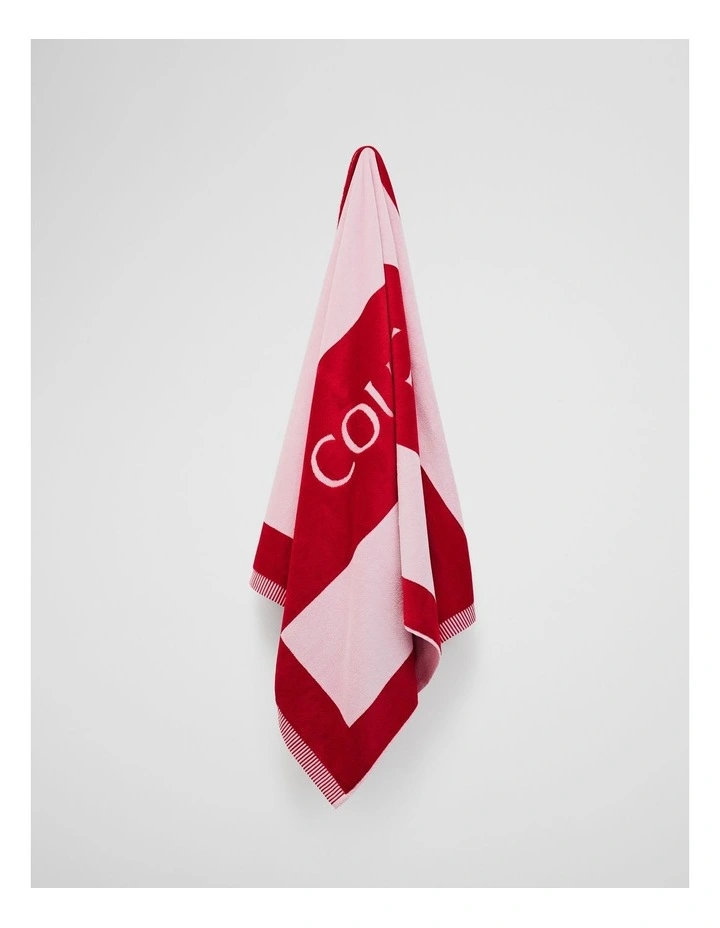 Haven Beach Towel Towel in Ruby image 3