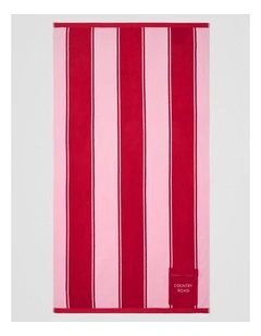 Drift Australian Cotton Beach Towel in Ruby