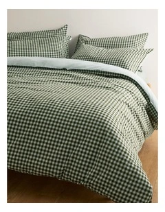 Brae Australian Cotton Queen Quilt Cover in Ripple Check