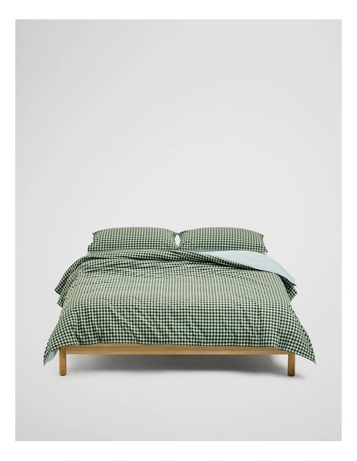 Brae Australian Cotton Queen Quilt Cover in Ripple Check image 1
