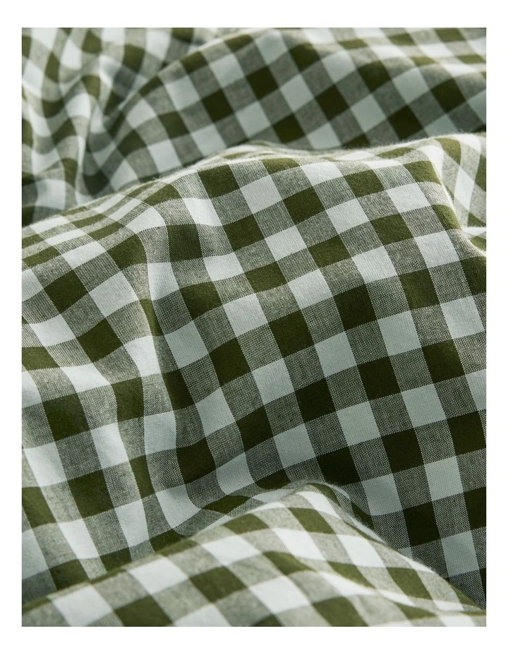 Brae Australian Cotton Queen Quilt Cover in Ripple Check image 4