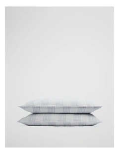 Skye Linen Standard Pillowcase Pair in Ciel Blue