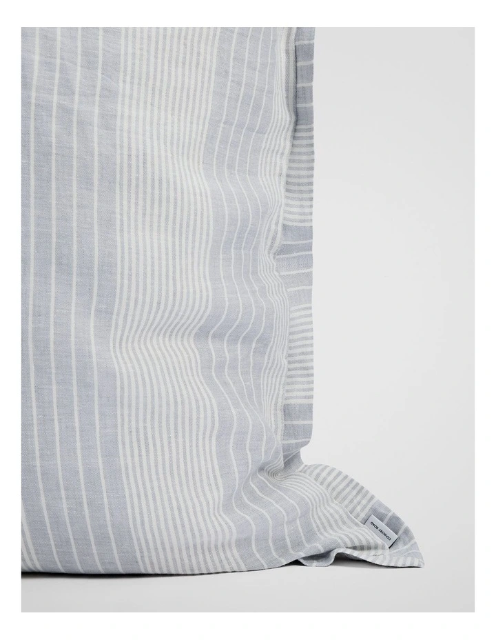 Skye Linen European Pillowcase in Ciel Blue image 3