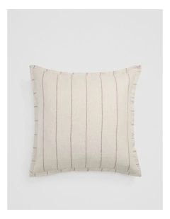Skye Linen European Pillowcase in Natural Stripe
