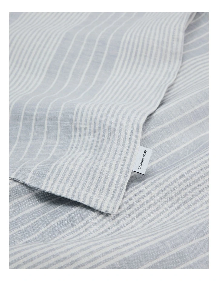 Skye Linen King Quilt Cover in Ciel Blue image 3