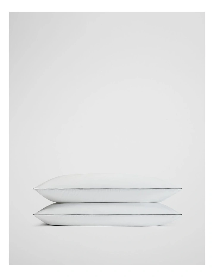 Dita Organically Grown Cotton Standard Pillowcase Pair in White image 1