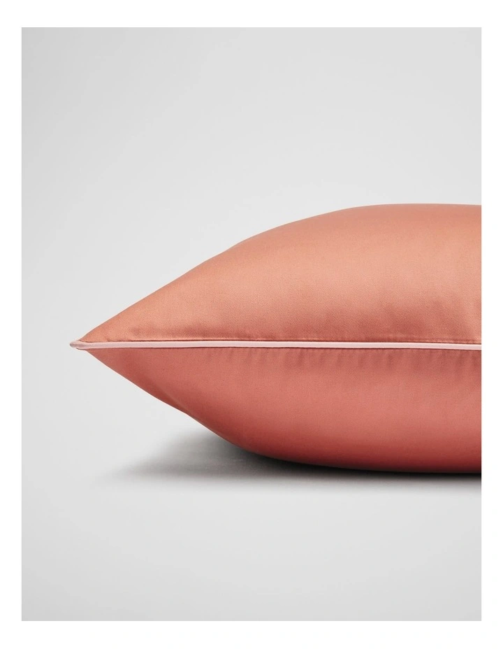 Dita Organically Grown Cotton King Pillowcase Pair in Auburn image 2