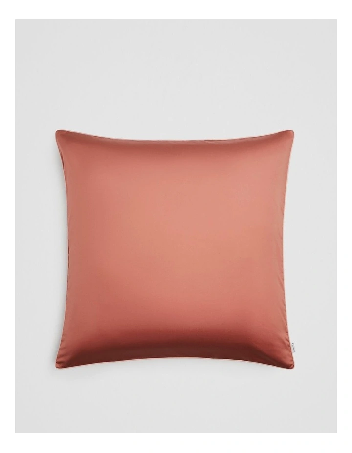 Dita Organically Grown Cotton European Pillowcase in Auburn image 1