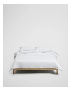 Dita Organically Grown Cotton Queen Quilt Cover in White