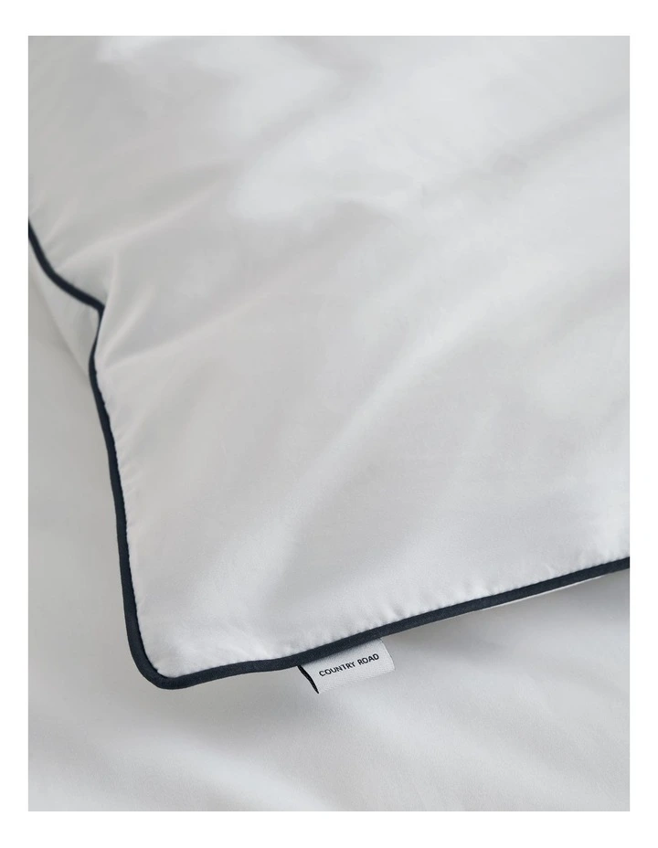Dita Organically Grown Cotton Queen Quilt Cover in White image 6